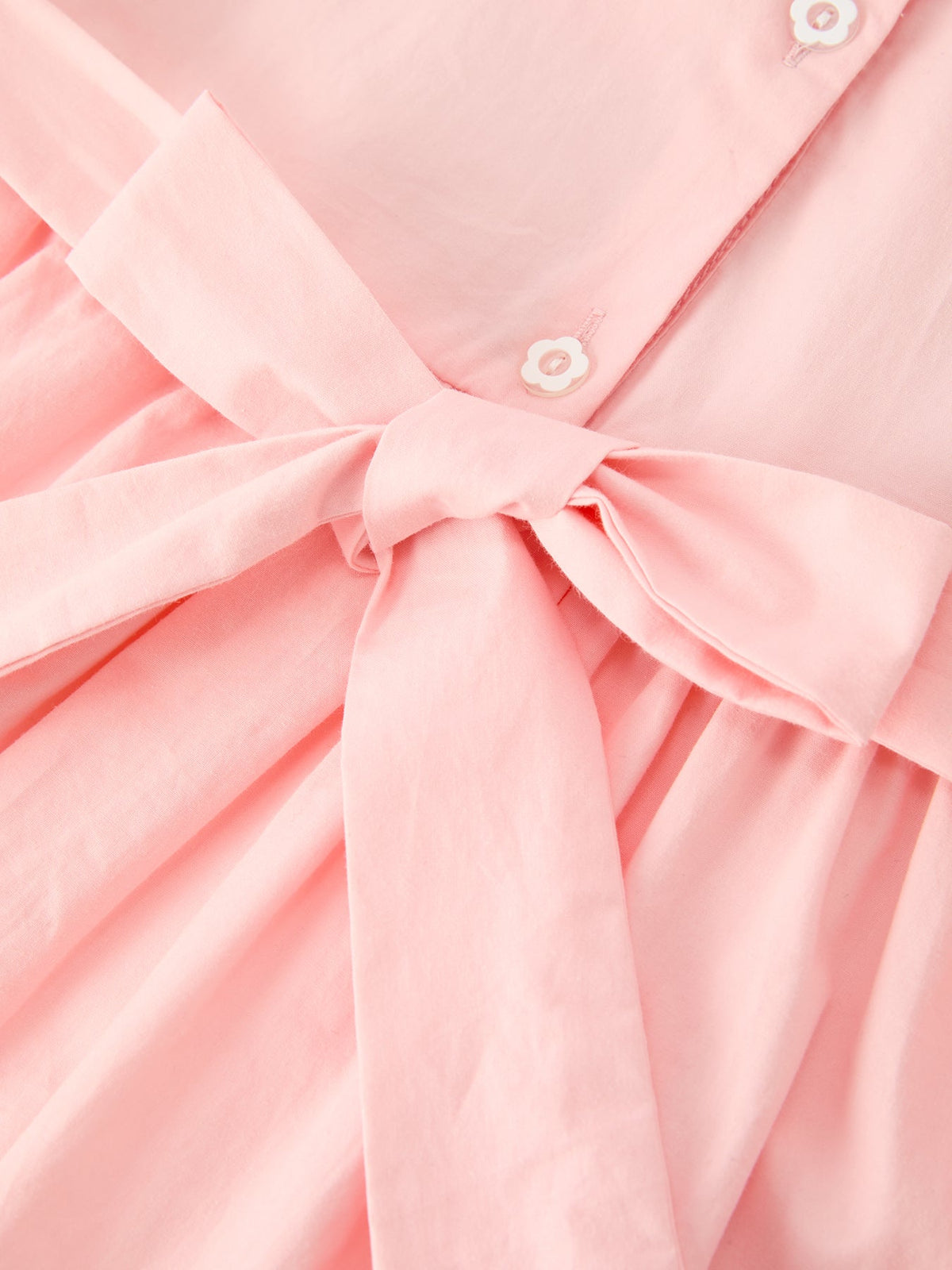 Rylee Faith Designs - Fall Girls Pink Floral Embroidered Smocked Peter Pan Collar Dress - alternate view 6