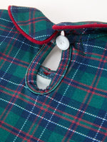 Rylee Faith Designs - Christmas Baby Boys Plaid Smocked Peter Pan Collar Bubble Romper - alternate view 4