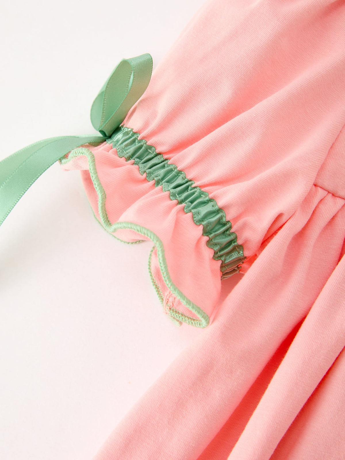 Rylee Faith Designs - Christmas Girls Pink Christmas Tree Embroidered Ruffle Dress - alternate view 4