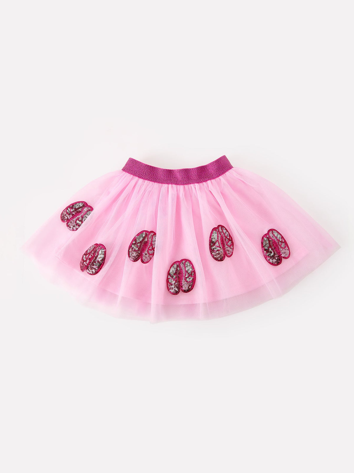 Rylee Faith Designs - FALL Girls Pink Sequin Ballet Slipper Tulle Tutu Skirt