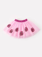 Rylee Faith Designs - FALL Girls Pink Sequin Ballet Slipper Tulle Tutu Skirt