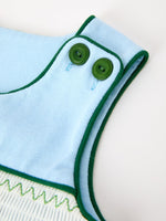 Rylee Faith Designs - Christmas Boys Blue Christmas Tree Embroidered JonJon - alternate view 3