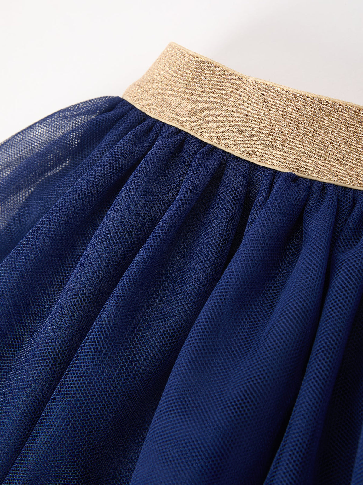 Rylee Faith Designs - FALL Girls Navy Fox Sequin Tulle Tutu Skirt - alternate view 3