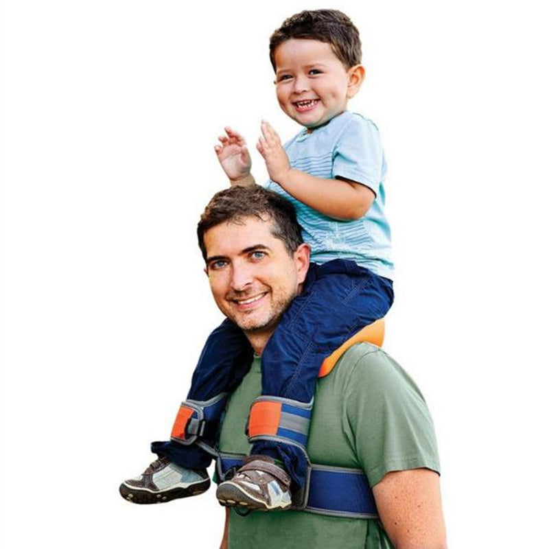 Hands-Free Shoulder Carrier with Ankle Straps and Cushioned Hip Seat Nylon Child Strap Rider travel back frame infant saddle - Cindi Book