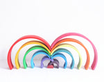 Jigsaw Puzzle Large 12-piece Arch Bridge Rainbow Building Blocks Early Childhood Education Toys - Cindi Book