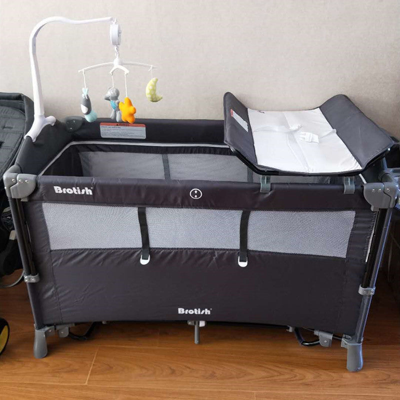 Multifunctional Baby Cot Splicing Large Bed Movable - Cindi Book