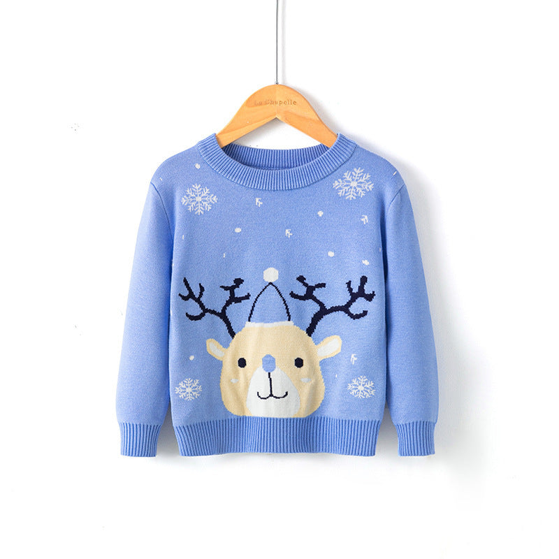 Christmas snowflake fawn sweater - Cindi Book