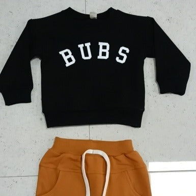 Boys Casual Bubs Letter Print Top Trousers