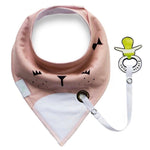 Bib with Pacifier Clip - Cindi Book