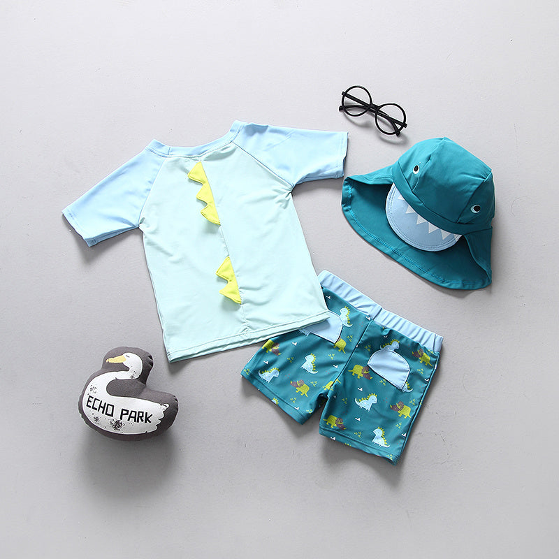 Kids Swimsuit Children Swimming Suit for Boys UPF50 Dinosaur UV Swimwear Boy Baby Bathing Suit Child Swimsuits Rashguard Clothes - Cindi Book