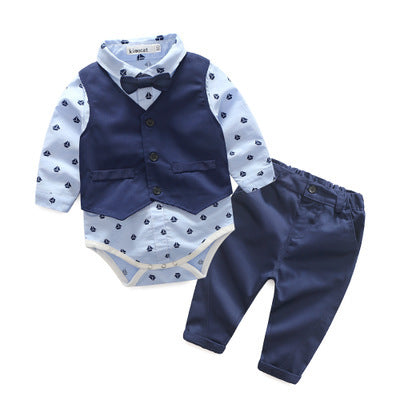 Young boy bow tie gentleman vest - Cindi Book