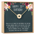 20th Birthday Necklace, Multiple Styles