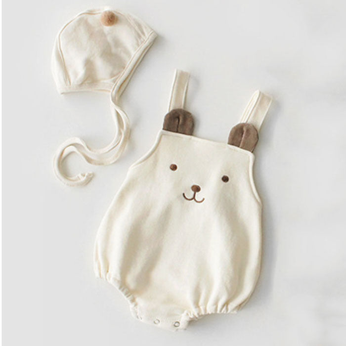 Baby sleeveless strapless cotton robe hat - Cindi Book