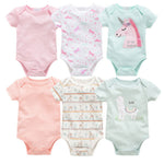 6-piece baby jumpsuit new short-sleeved baby clothes - Cindi Book