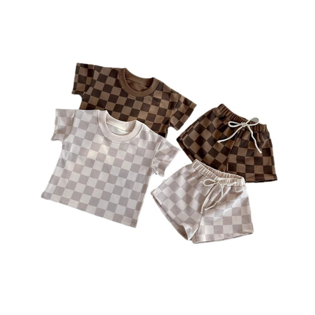 Ins Style Foreign Trade Baby Short Sleeve Suit - Cindi Book