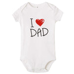 I Love Dad English Letter Jumpsuit Baby Romper - Cindi Book