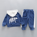 Western style 1 year old baby sweater two-piece - Cindi Book