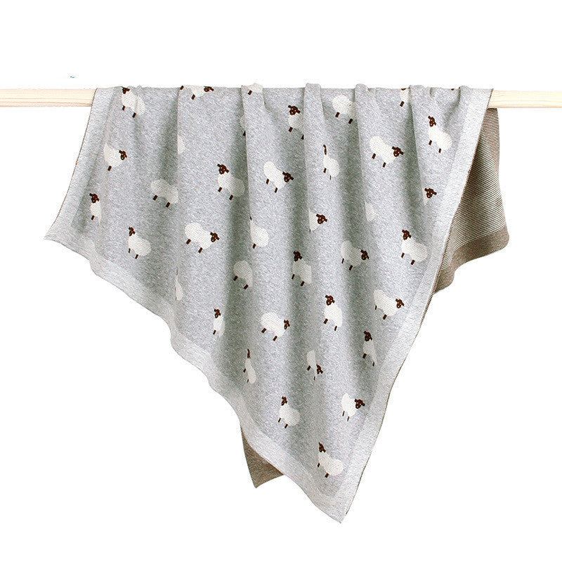 Baby sheepskin blanket baby windproof cover - Cindi Book