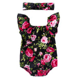 Children's wear, baby, cotton, baby, baby print, small flying sleeves, romper - Cindi Book