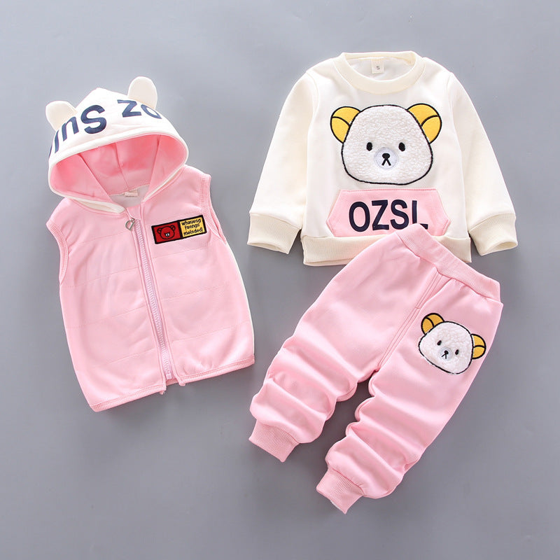 Children's thick three-piece suit - Cindi Book