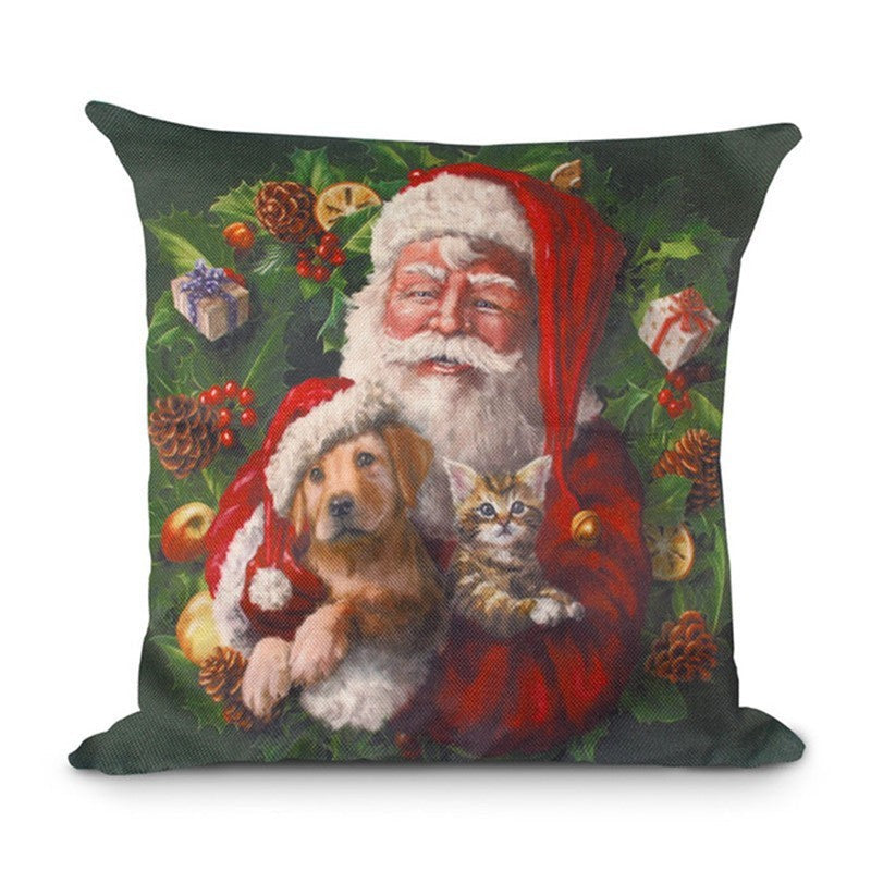 Christmas Hot-selling Home Sofa Office Creative Linen Pillowcase - Cindi Book