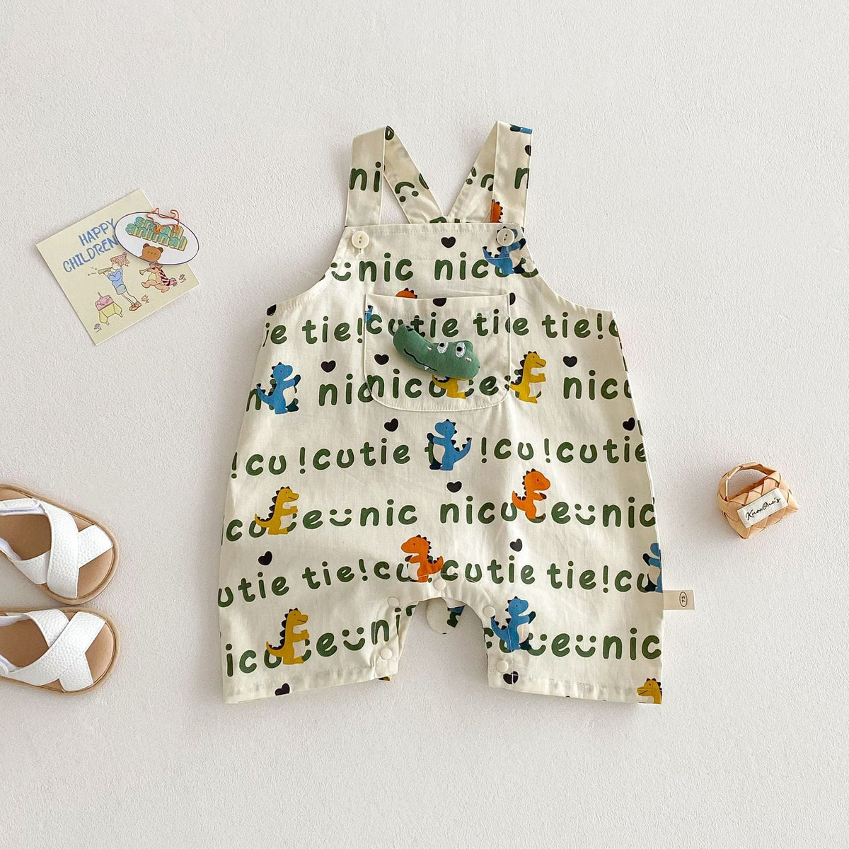Cartoon Vest Baby Full Printing Suspender Pants Fashion - Cindi Book
