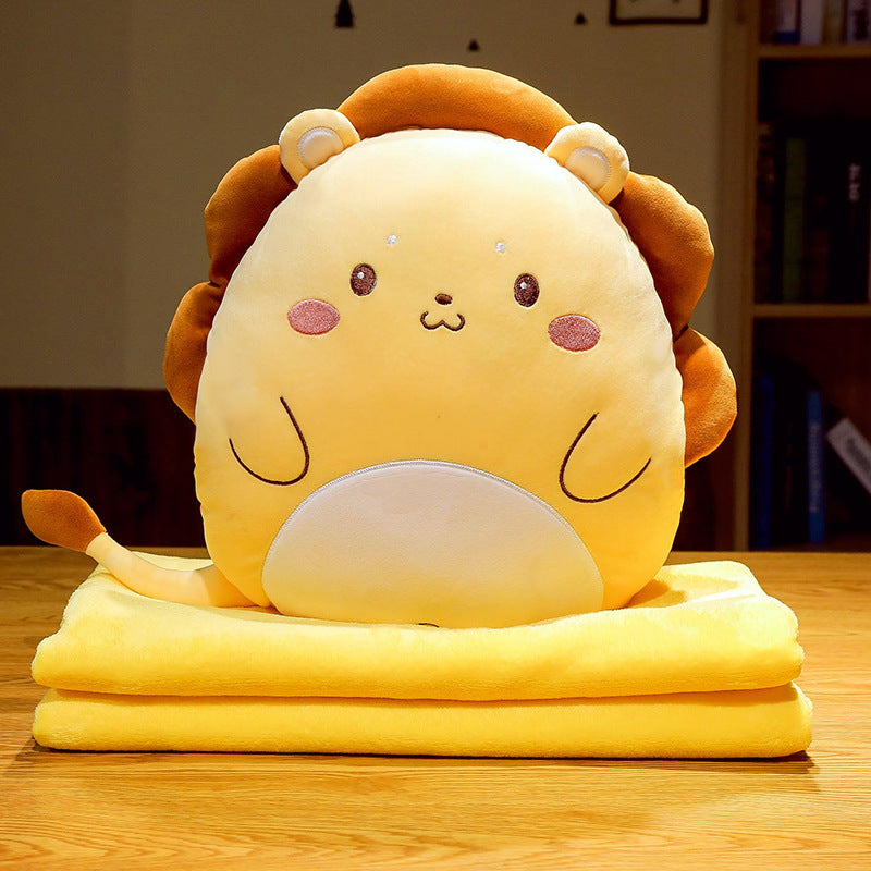 Cartoon Multifunctional Blanket Animal Pillow Blanket - Cindi Book