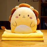Cartoon Multifunctional Blanket Animal Pillow Blanket - Cindi Book