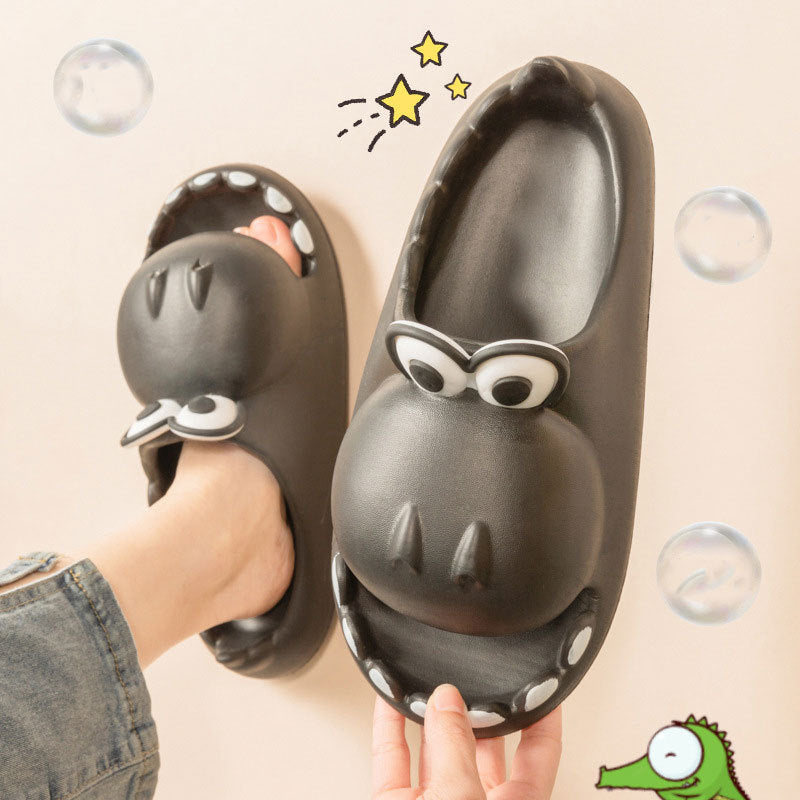 Kids Dinosaur Slippers Wholesale Summer Cartoon Parent Child Outdoor Home EVA Sandals Women Men Kids Cute Slippers Baby Shoes - Cindi Book