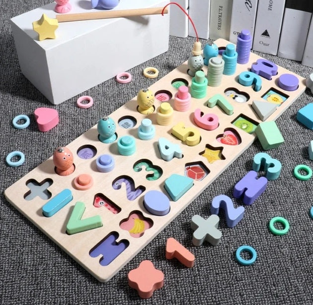 Children 3D Alphabet Number Puzzle Baby Colorful Geometric Digital Letter Educational Toy - Cindi Book