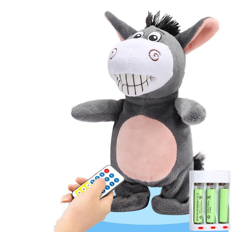 Electronic Robot Donkey Remote Control Kids Plush Toy Speak /walk/sing - Cindi Book