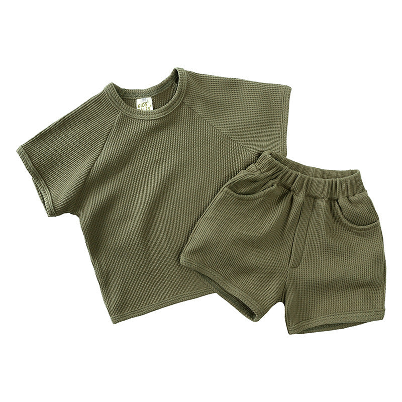 South Korea Children's Short-sleeved Shorts Suit - Cindi Book