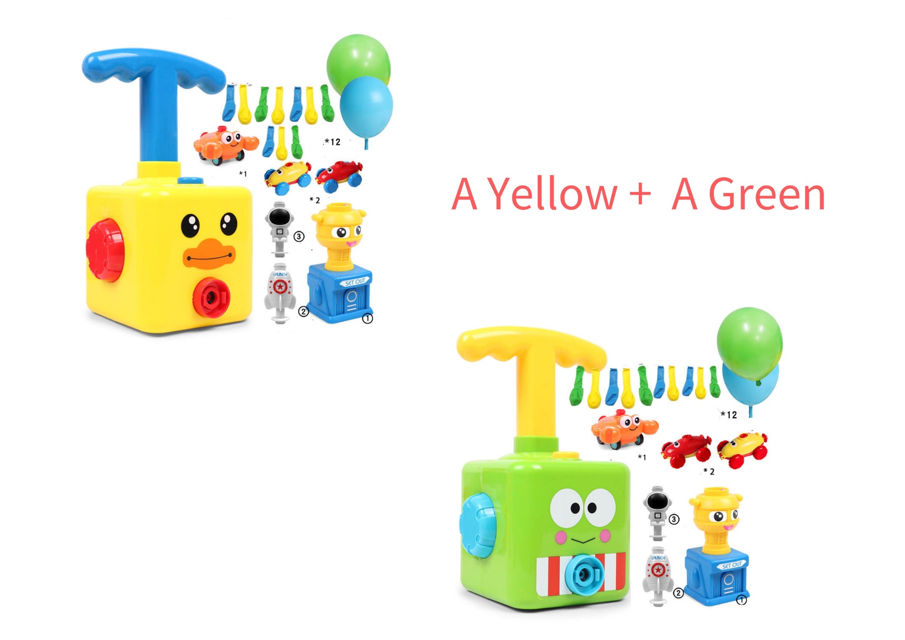 Power Balloon Launch Tower Toy Puzzle  Education Inertia Air Power Balloon Car Science Experimen Toy For Children Gift - Cindi Book
