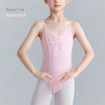 Girls' Solid Color Nylon Sling Ballet Jumpsuit - Cindi Book
