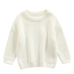 Infant Toddler Cotton Knitted Round Neck Base Sweater - Cindi Book