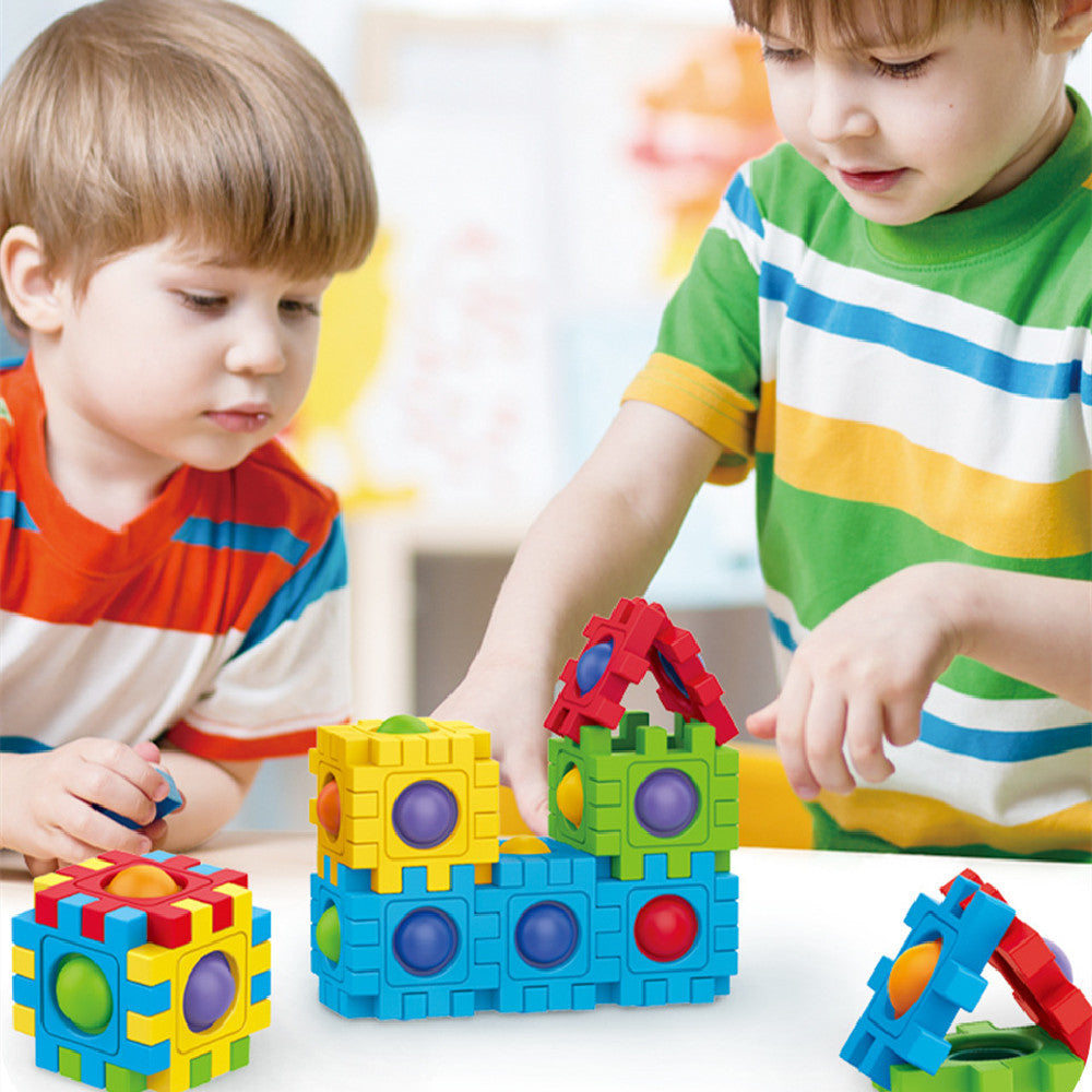 Assembling Building Blocks 3D Puzzle Model Press To Construct Children's Fun Interactive Educational Toys - Cindi Book
