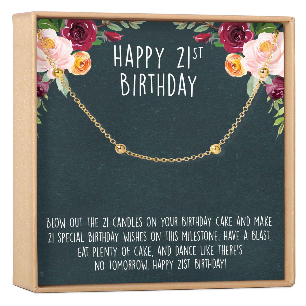 21st Birthday Dot Bracelet