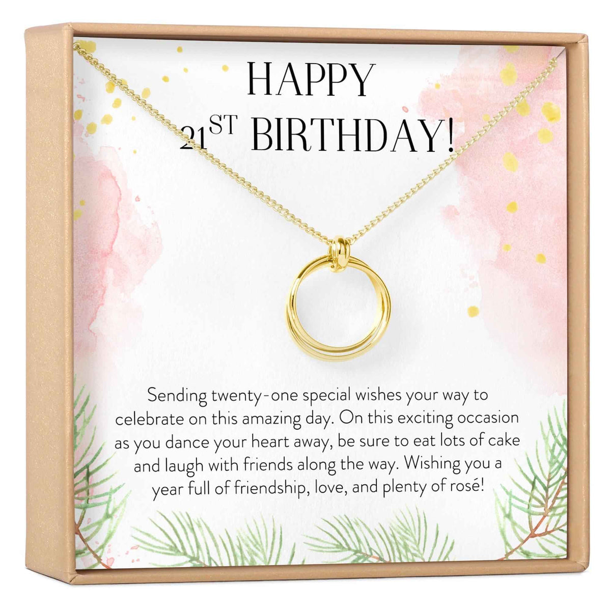 21st Birthday Necklace