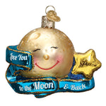Old World Christmas Love You To The Moon & Back Ornament - hand-blown glass Christmas tree ornament (view 3)