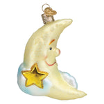 Old World Christmas Mister Moon Ornament - hand-blown glass Christmas tree ornament (view 3)