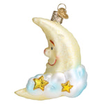 Old World Christmas Mister Moon Ornament - hand-blown glass Christmas tree ornament (view 4)