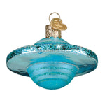 Old World Christmas Planet Uranus Ornament - hand-blown glass Christmas tree ornament (view 4)