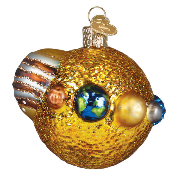 Old World Christmas Solar System Ornament - hand-blown glass Christmas tree ornament (view 3)