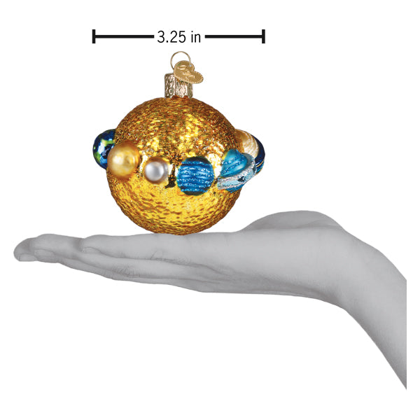 Old World Christmas Solar System Ornament - hand-blown glass Christmas tree ornament (view 5)