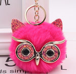 Lovely Owl Plush Doll Kids Favors Fur Ball Key Chain - Cindi Book