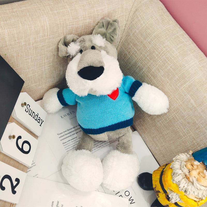 Schnauzer doll cute ins plush toy puppy husky doll - Cindi Book