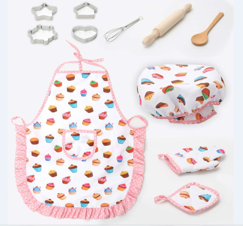 Children's apron cake cooking tools - Cindi Book
