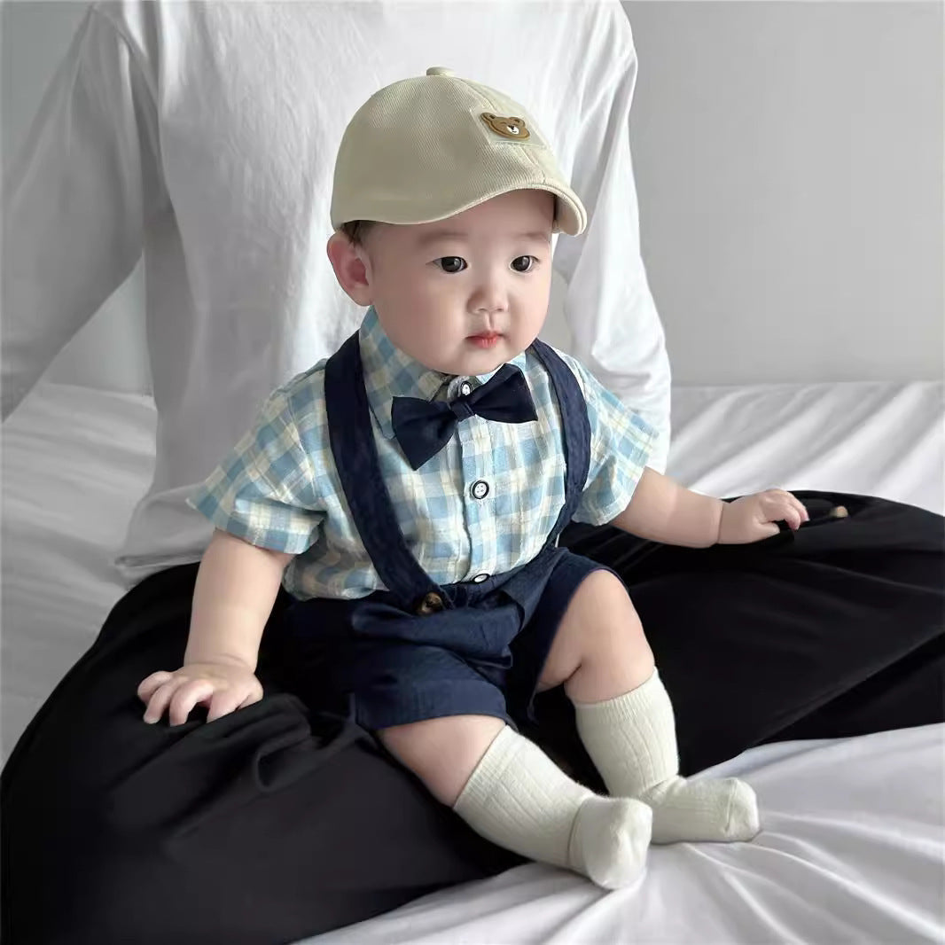 Children's Suit Summer Short-sleeved Overalls - Cindi Book