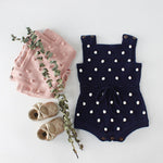Handmade colorful hair ball baby romper romper - Cindi Book