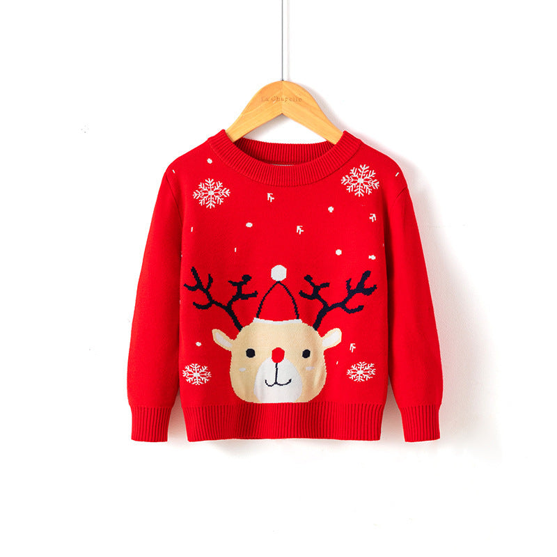 Christmas snowflake fawn sweater - Cindi Book
